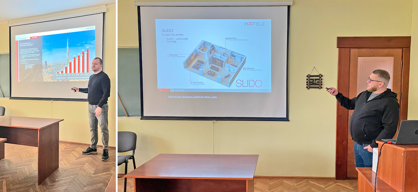 Наша компанія продовжує знайомити студентів навчальних закладів з асортиментом та цікавими товарами Hafele.