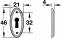 Накладка під ключ 46х21 PG 11820885 0