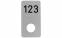 Пластина номерна з отвором внизу алюміній срібний 40х75 мм самоклеюча 23161910 0