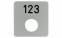 Пластина номерна з отвором алюміній срібний 50х50 мм самоклеюча 23161920 0