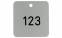 Брелок з номером C 40x40 23165900 0