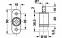 Замок мебельный для раздвижных дверей, нажимной 2