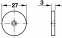 Відповідна пластина до магнітного фіксатора D=27 мм 24686901 0