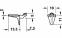 Полкодержатель никелированный цамак для стеклянных полок d5 мм (упаковка 500 шт) 28224733 0