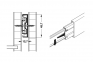 Направляющая шариковая PUSH полного выдвижения сталь оцинкованная 600 мм боковой монтаж нагрузка 41 кг 0