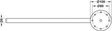 Поворотна консоль для підтримки стільниці 500 мм 64107900 1