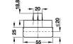 Опора D55х25 мм с регулировкой + 20 мм 63592320 2