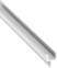 Мебельная ручка профиль алюминий цвет серебряный 16,8х11 мм 2500 мм 0