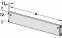 З'єднувальна планка білий алюміній AM = 1000 мм 77019210 0