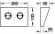 Модуль з'єднувальний з розетками 200 мм нержавіюча сталь 82013042 0