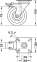 Ролик меблевий гумовий D75 мм поворотний з фіксацією навантаження до 60 кг 66316920 0