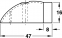 Стопор дверний для підлоги нержавіюча сталь 16 х 47 мм 93752050 0