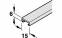 Профіль утримуючий 5,25м, алюміній 95007415 2