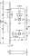 Замок врізний WC нержавіюча сталь золотий 55/24, форма заокруглена 91125458 0