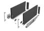 Комплект шухляди високої Matrix S Slim 2.0 з дотягом H199 L450 35 кг Антрацит 51415224 0