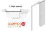 Комплект фурнітури Compack Living 180° F70 правий 93511223 3
