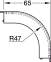 Кутовий з'єднувач стіна/стеля Hafele Lighting OneCable 90° між двома площинами цинковий сплав чорний 83368307 0