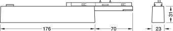 Світильник Hafele Lighting OneCable Spot 9 linear 24В 16Вт 40° 2700-5000К 1100лм чорний 176х23х31 мм 83368329 1