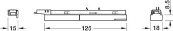 Адаптер Hafele Lighting OneCable Connect для LED-стрічок Loox5 Multi-white (3-pin, 8 мм) 24В 75Вт чорний 83368333 0
