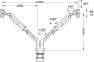 Тримач монітора двоважільний 2-9 кг на монітор 17-32 сталь чорний 81871310 3