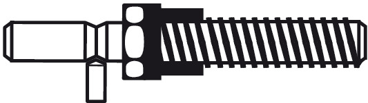 Набір для кріплення ручки-скоби на скляні двері під кутом 60° /12мм 90903941