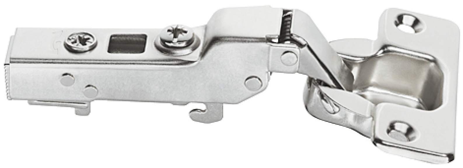 Петля METALLA SM PUSH 110° полунакладная сталь никелированная 45 x 9.5 под шуруп