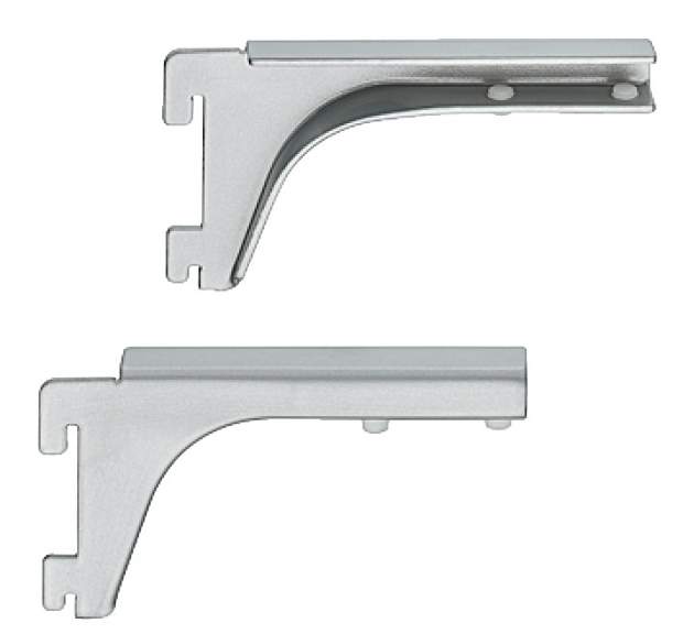 Консоль для стеклянных полочек 8-10 мм сталь хромированная до 15 кг