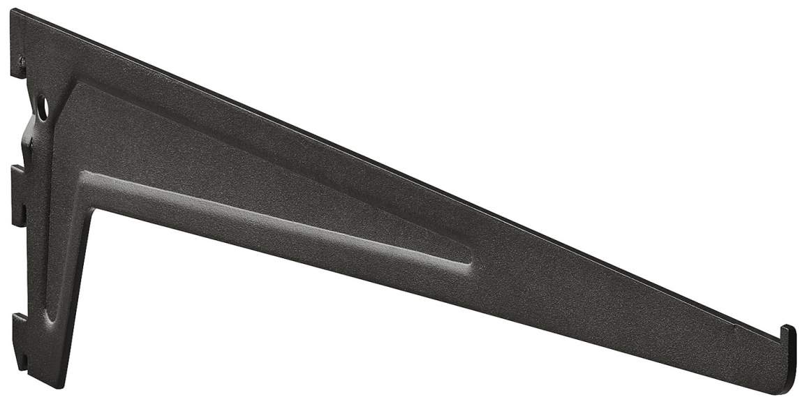 Консоль без прикручивания 500 мм нагрузка 65 кг черная