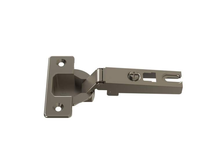 Петля eTec Slide On накладна сталь нікельована 45/9.5 з планкою H2 єврошурупами 31190251