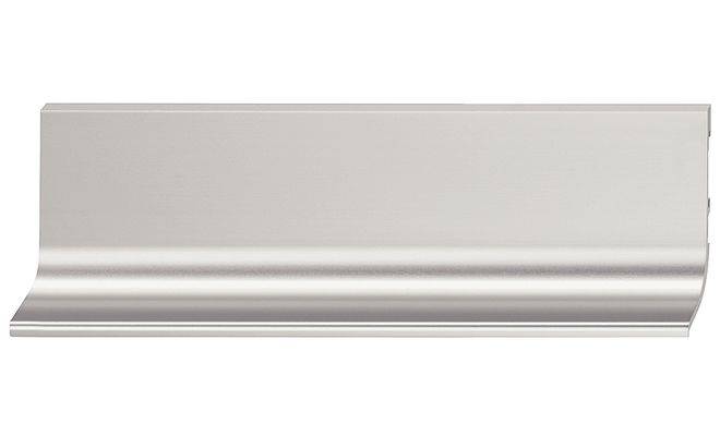 Ручка-профіль 2500 мм алюміній, колір нержавіюча сталь