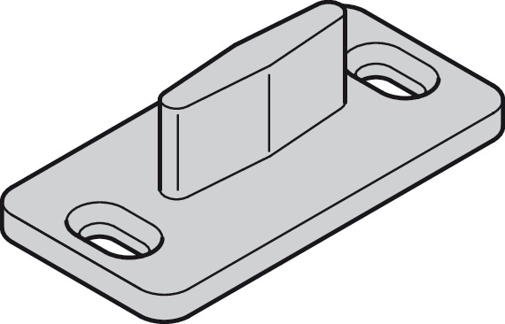 Нижній направляючий шип для Slido D-Line11 пластик чорний 94042034