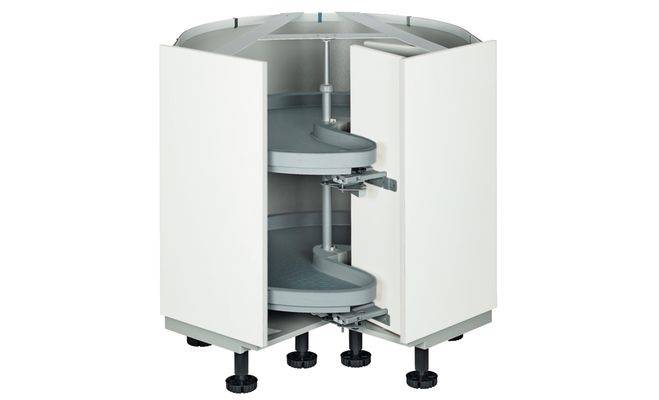 Шкаф угловой MONDO 90 ° цвет серебряный 900 х 900 мм 720 мм