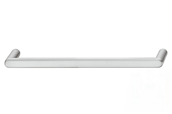 Мебельная ручка скоба цамак 108 х 26 мм никелированный матовый