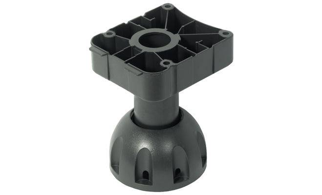 Ніжка меблева з регулюванням квадратна для пригвинчування пластикова 120 мм 63780313