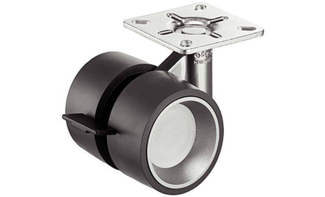 Ролик мебельный двойной М10 D60 мм нагрузка 80 кг ролик (упаковка 2 шт) 66033512