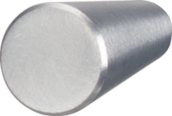 Меблева ручка кнопка нержавіюча сталь 16 x 26 мм срібний матовий 15501511