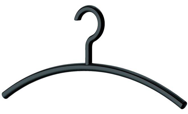 Вішак для одягу з гачком чорний 450 мм 80456190