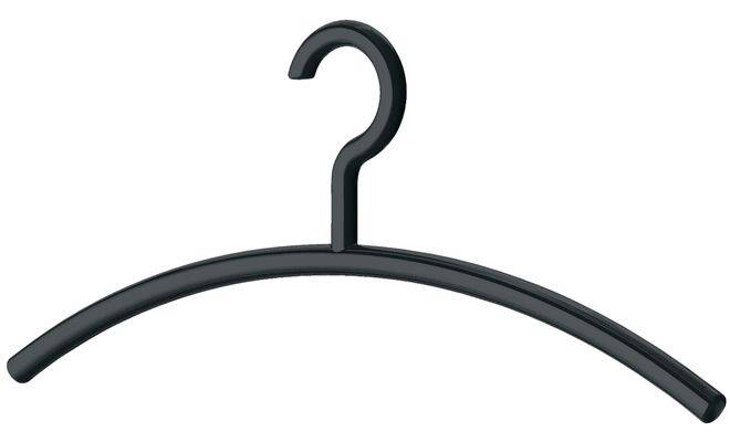 Вішак плечики для одягу з гачком сірий антрацит 450 мм 80456192