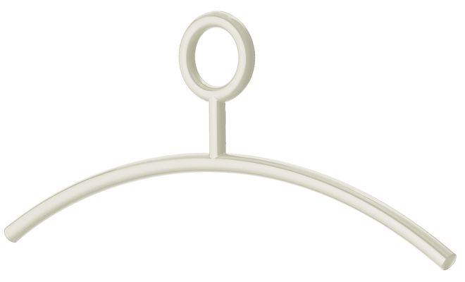 Вішак для одягу з кільцем світло-сірий 450 мм 80457197