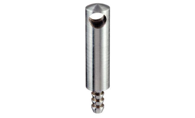 Держатель трубы промежуточный, цвет нержавеющая сталь 1 6 мм для запрессовки