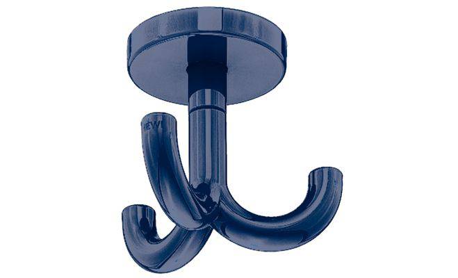 Крючок с креплением к потолку полиамид синий 50 х 70 мм