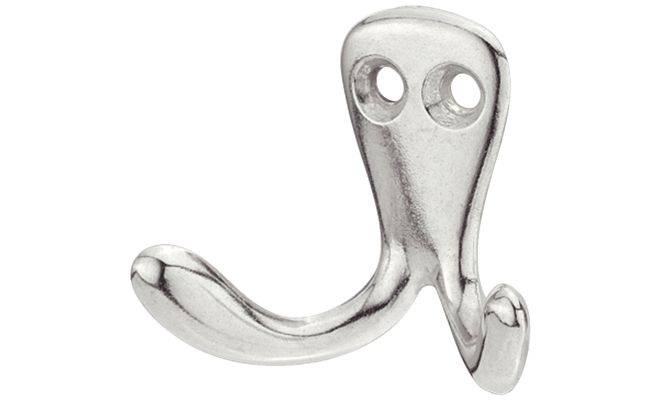 Гачок гардеробний подвійний 49 x 25 x 40 мм 84511802