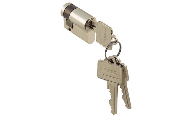 Півциліндр латунь нікельований різне закриття 55/10 мм 91622607