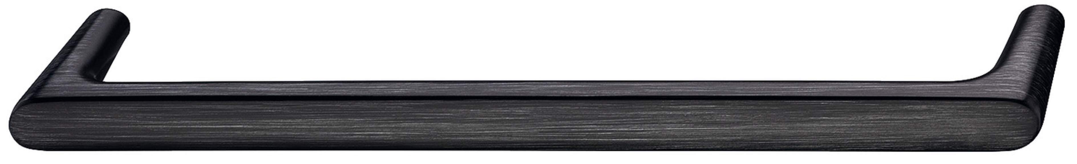 Мебельная ручка скоба цамак 171 х 27 мм черный матовый