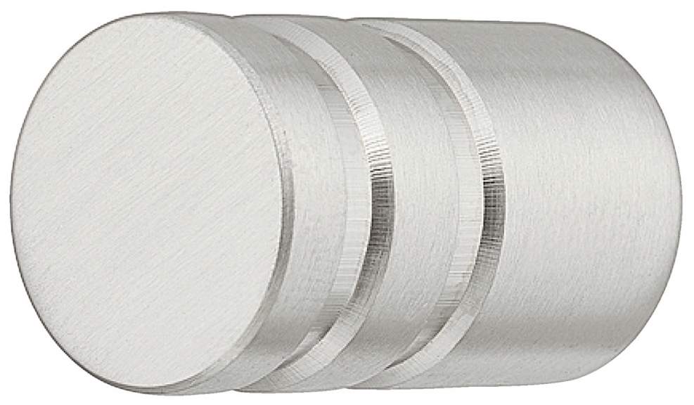 Меблева ручка кнопка нержавіюча сталь 20 x 30 мм срібний матовий 15501481