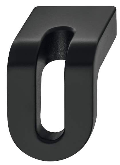 Ручка-кнопка Häfele Déco чорний матовий 35 x 29 мм 10669070