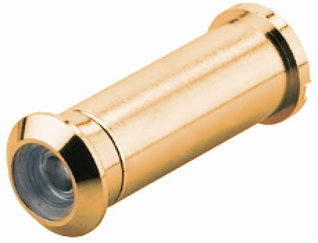 Глазок для дверей 160 ° латунь полироавнная 12 мм для дверей до 52 мм