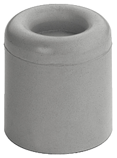 Стопор дверной для пола, резиновый серый 25 мм D40 мм