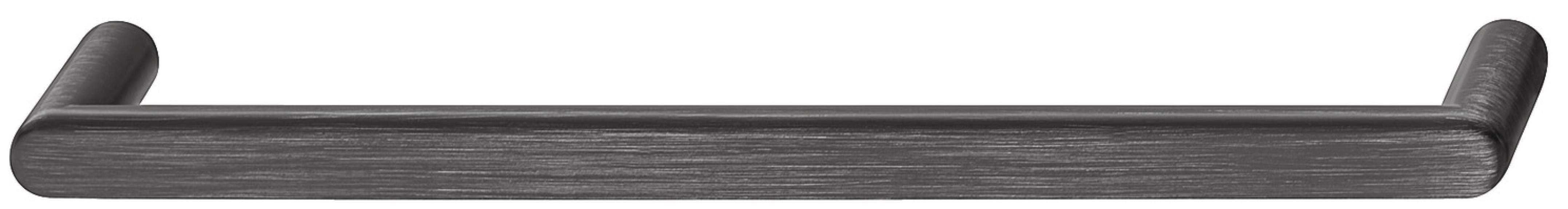 Мебельная ручка скоба цамак 172 х 26 мм черный матовый