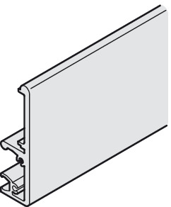 Ходовая шина Slido D-Li41 с заглушками алюминий черная 2 м